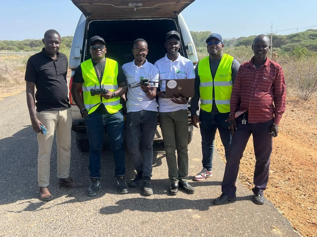 Sonetarc Foundation field team with drone and data equipment